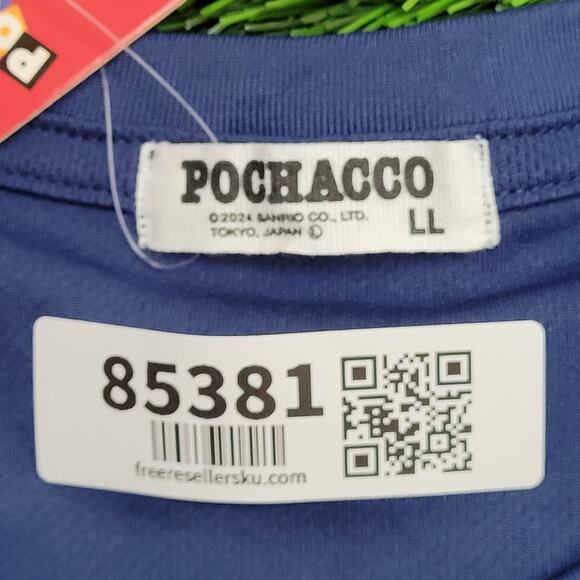 Pochacoo Dog Sanrio Shirt Womens L/XL 20x27 Blue Japanese TV-Show - Picture 5 of 15